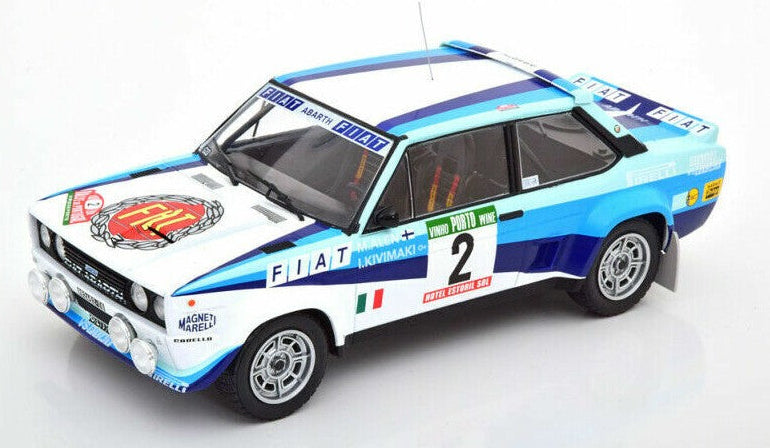 1980 Fiat 131 Abarth Rallye Portugal Alen/Kivimaki 1:18 IXO Models 18RMC053A