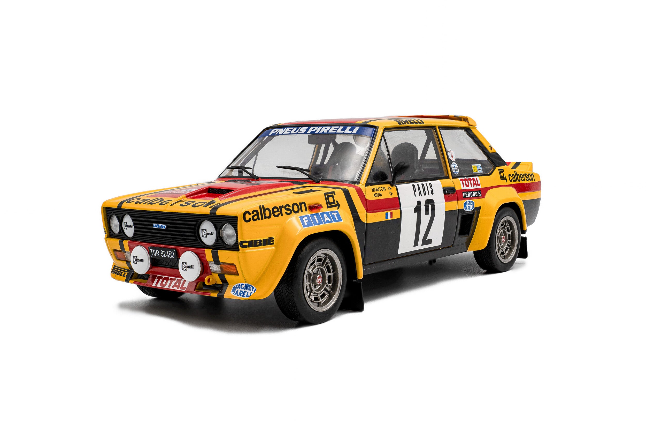 1980 Fiat 131 Mirafiori Abarth Nº12 M.Mouton/Arri 1:18 Solido