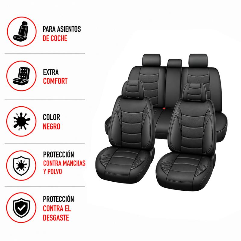 FUNDA DE ASIENTO PARA COCHE NEGRO FARGO TOOLS