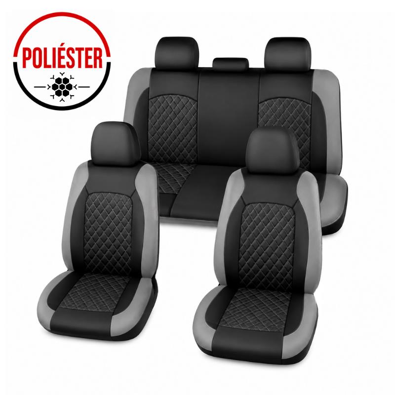 FUNDA DE ASIENTO PARA COCHE NEGRO-GRIS FARGO TOOLS