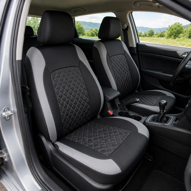 FUNDA DE ASIENTO PARA COCHE NEGRO-GRIS FARGO TOOLS