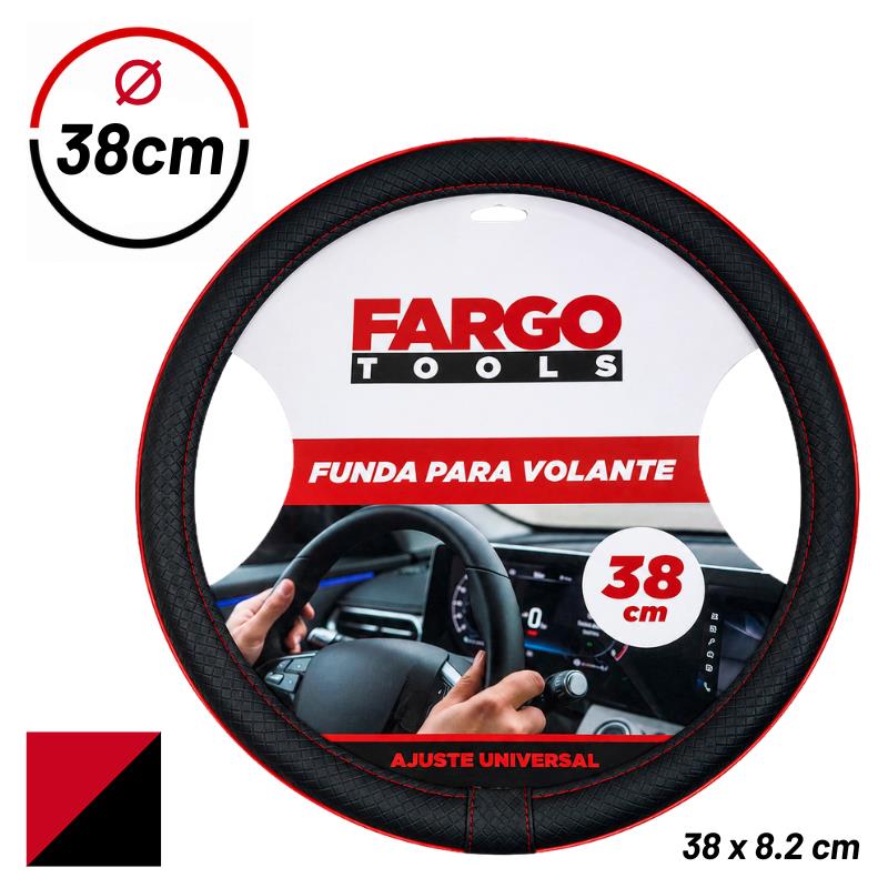 FUNDA PARA VOLANTE NEGRA-ROJO FARGO TOOLS 38CM