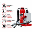 GATO BOTELLA HIDRAULICO NEUMATICO FARGO TOOLS 12 TON