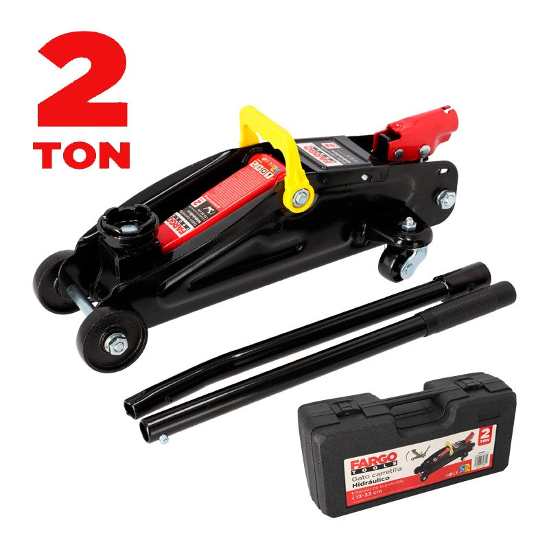 GATO CARRETILLA CON CAJA FARGO TOOLS 2 TON