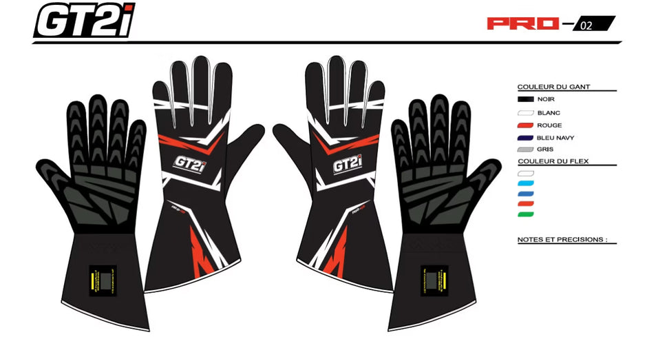 GUANTES GT2I PRO 02 (PERSONALIZABLE)