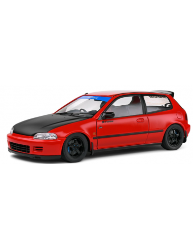 1991 Honda Civic (EG6) Spoon Version Rojo/Negro 1:18 Solido S1810403