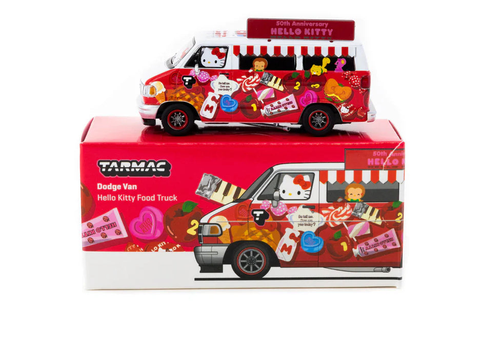 1998 Dodge Van Hello Kitty Food Truck 164 Tarmac T64G-TL032-HK