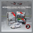 1996 Mitsubishi Lancer GSR Evolution IV Plateado 164 Tarmac T64G-076-SL