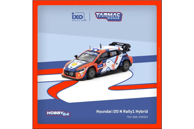 2024 Hyundai i20 N Rally1 Hybrid Nº4 E.Lappi/J.Ferm Ganador Rally Suecia 1:64 Tarmac T64-089-24RS04