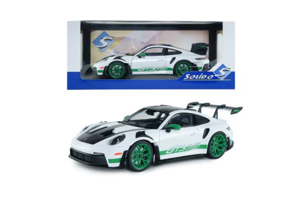 2024 Porsche 911 GT3 RS Tributo Carrera RS Package Blanco/Verde/Negro 1:18 Solido S1812107