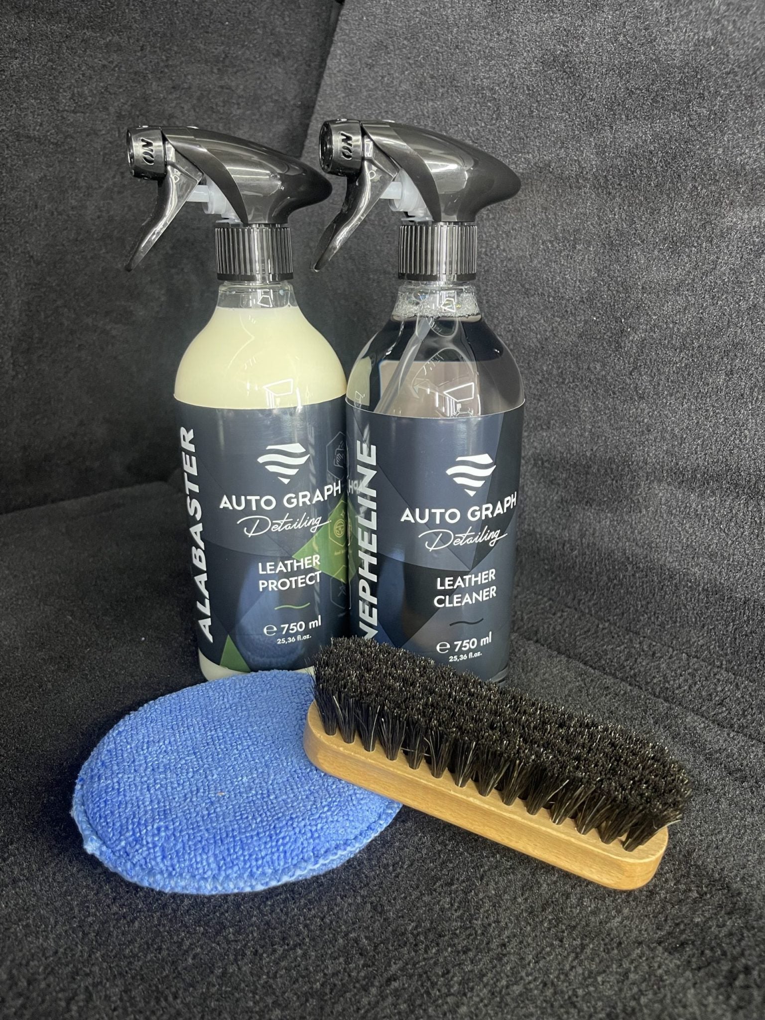 KIT Limpieza y cuidado del cuero (750ml) – AUTO GRAPH
