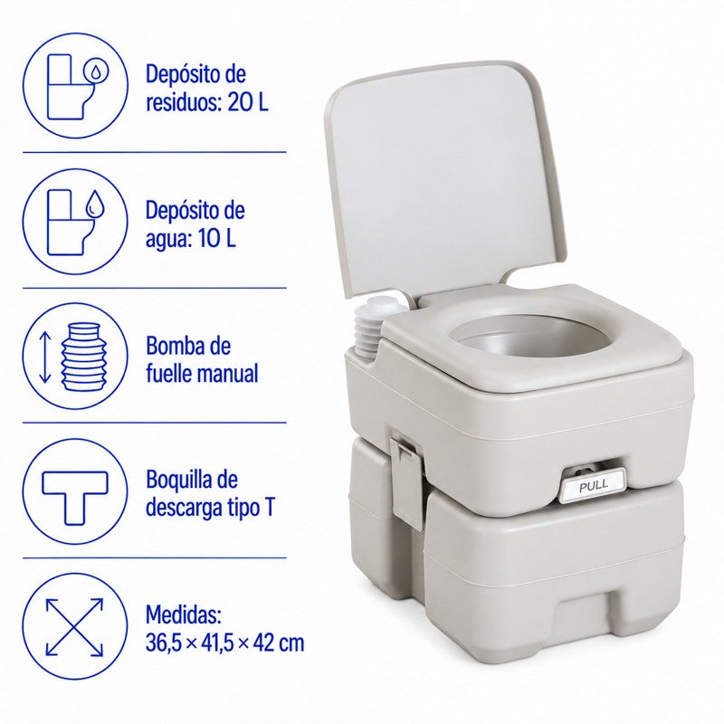 INODORO QUÍMICO PORTÁTIL SERIE 100 BENOTTI 20 LITROS