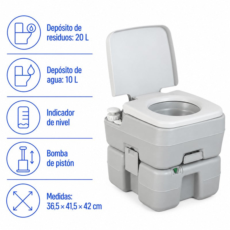 INODORO QUÍMICO PORTÁTIL SERIE 200 BENOTTI 20 LITROS