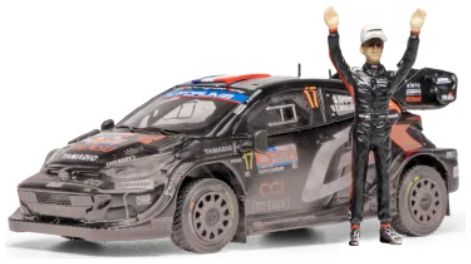 2025 Toyota GR Yaris Rally1 Nº17 S.Ogier/V.Landais + Figura Ogier Ganadores Rally de Chile WRC 1:43 IXO Models RAM1000-LM1.22