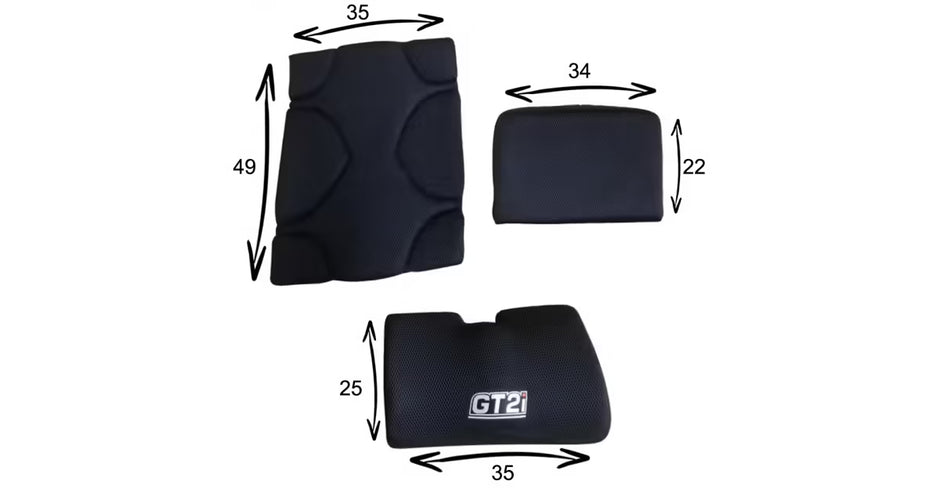 KIT DE COJINES ASIENTO Y RESPALDO GT2I BAQUET RACE-02L