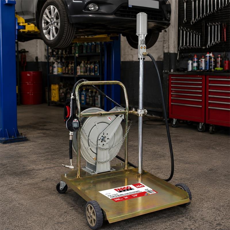 KIT MOVIL ACEITE BARRIL CON MANGUERA FARGO TOOLS 200 LITROS