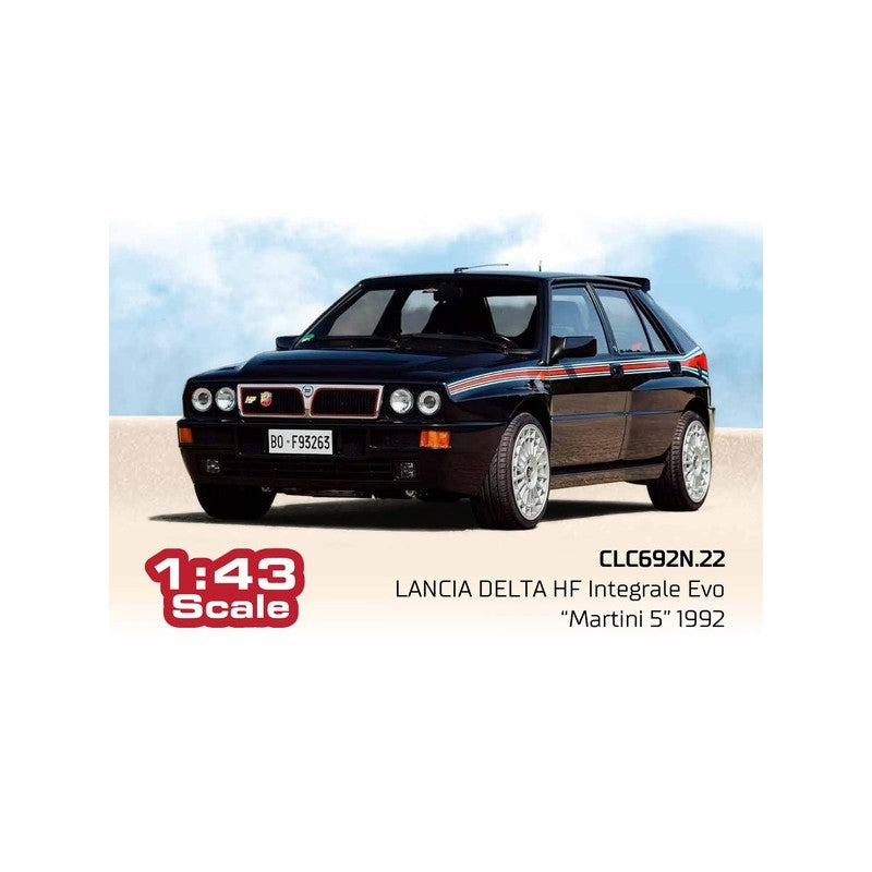 1992 Lancia Delta HF integrale EVO Negro Decorado 1:43 IXO Models CLC692N.22