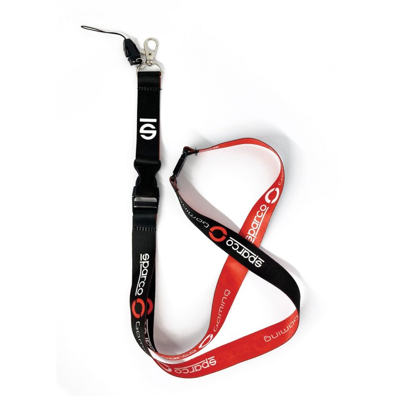 LANYARD SPARCO GAMING NEGRO/ROJO