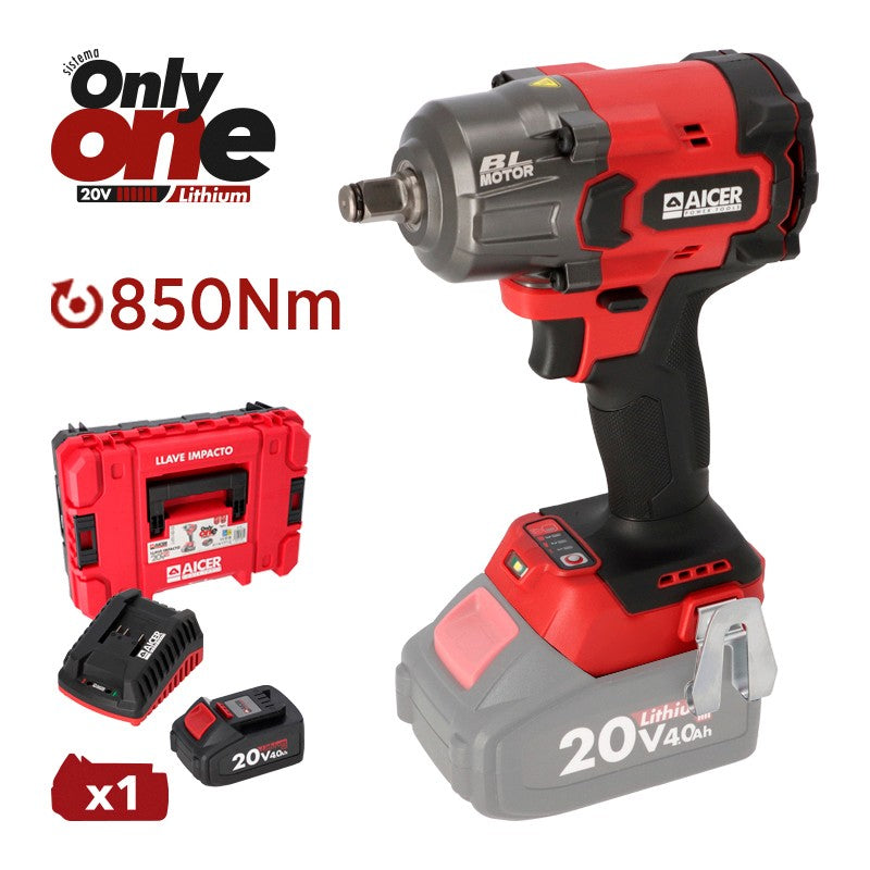 PISTOLA IMPACTO 20V 850NM ONLY ONE AICER (1X 4.0AH)