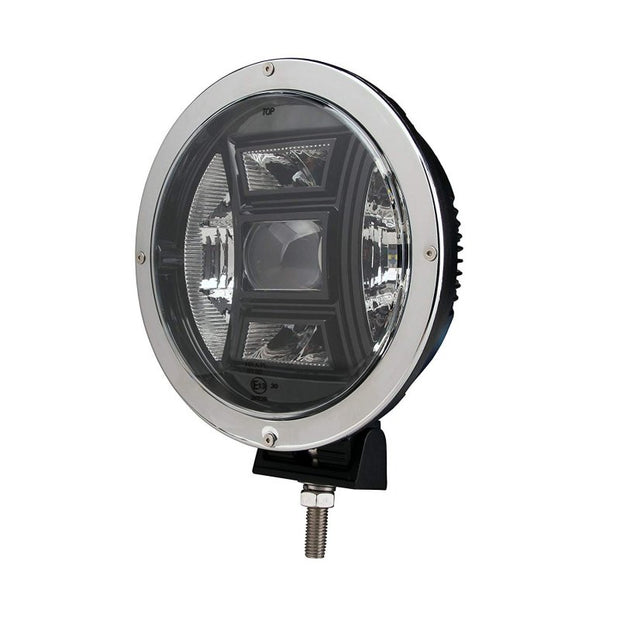 FARO LARGO ALCANCE - SOPORTE LATERAL, REDONDO CROMADO, CREE 70W 9" 2.º GEN.