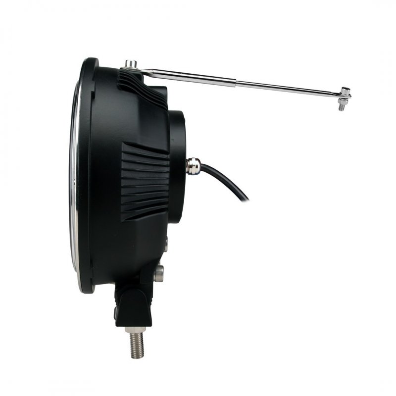 FARO LARGO ALCANCE - SOPORTE LATERAL, REDONDO CROMADO, CREE 70W 9