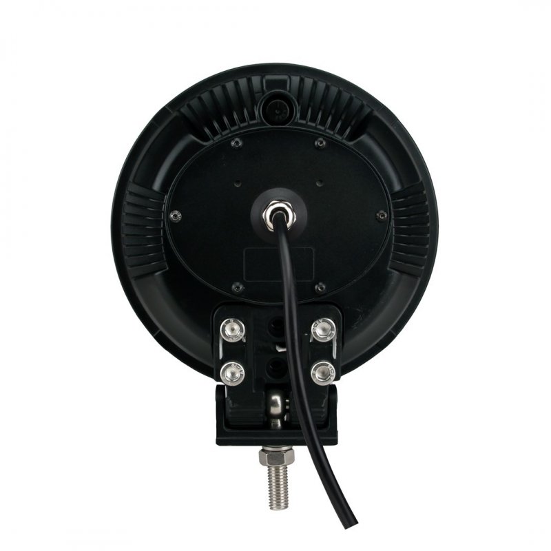 FARO LARGO ALCANCE - SOPORTE LATERAL, REDONDO CROMADO, CREE 70W 9