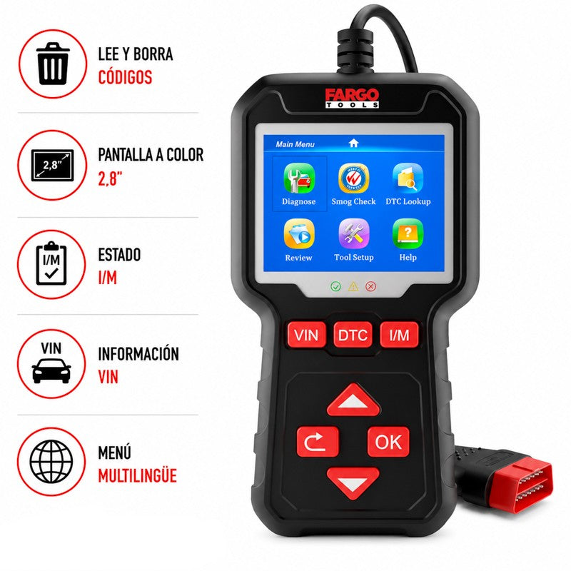 MAQUINA DIAGNOSIS OBD2 FARGO TOOLS