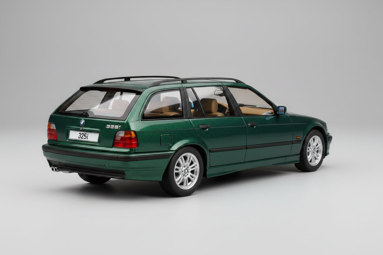 1995 BMW Serie 3 (E36) Touring Verde Oscuro Metalizado 1:18 MC Group 18366