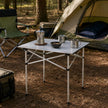 MESA DE CAMPING PLEGABLE ALUMINIO DONNA GARDEN 70X70CM