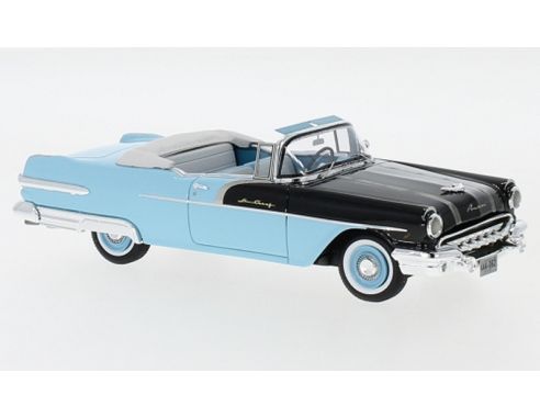 1956 Pontiac Star Chief Convertible Negro/Azul 1:43 NEO Scale Models 44062