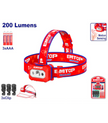 LINTERNA FRONTAL LED CABEZA 200 LUMENES EMTOP