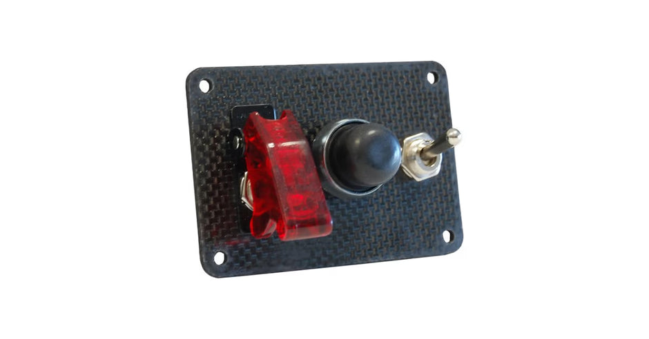 PACK ARRANQUE 1 ACCESORIO PLACA CARBONO+ INTERRUPTOR + PULSADOR