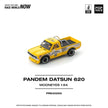 1975 Datsun 620 Pandem Pick Up Mooneyes Amarillo/Negro 164 Pop Race PR640250