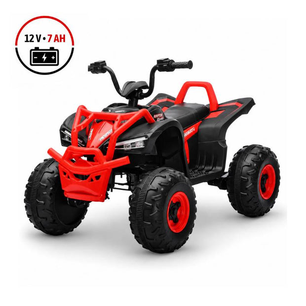 QUAD ELÉCTRICO INFANTIL ROJO 12 V 7 AH 2 MOTORES