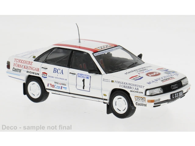 1989 Audi 200 (C3) Quattro Nº1 S.Blomqvist/B.Melander Rally de Suecia 1:43 IXO Models RAC470SB-007SP
