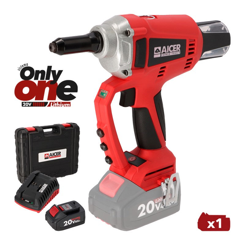 REMACHADORA 20V ONLY ONE AICER (1X 4.0AH)