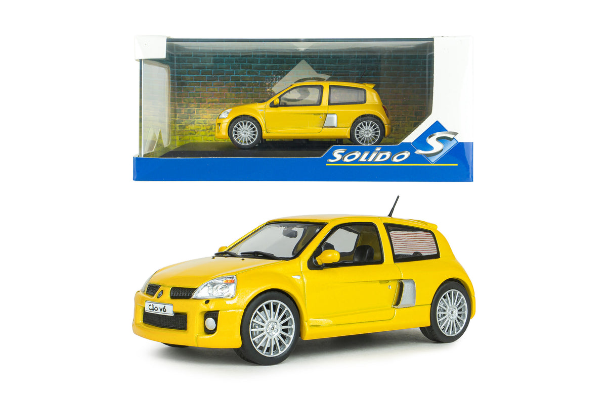 2003 Renault Clio V6 PH.2 Amarillo 1:43 Solido S4318102