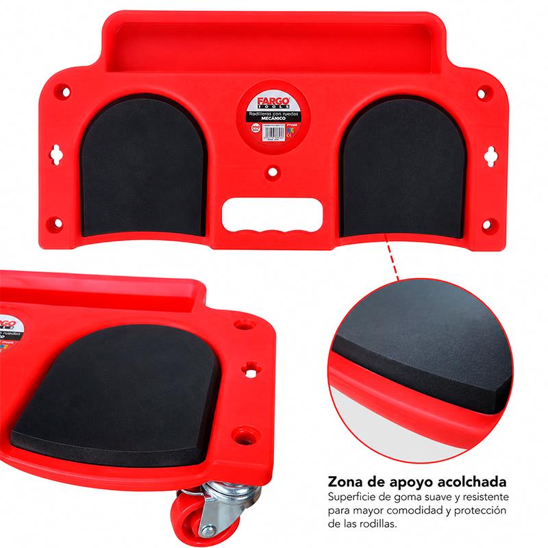 RODILLERAS CON RUEDAS MECANICO FARGO TOOLS