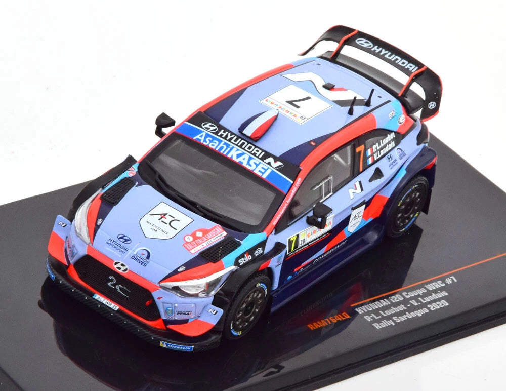 2020 HYUNDAI I20 COUPE WRC Nº7 LOUBET/LANDAIS RALLY DE SARDINIEN 1:43 IXO MODELS