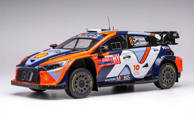 2024 Hyundai i20 N Rally1 Hybrid Nº8 Tänak/Järveoja Rally de Chile 1:18 IXO Models 18RMC223.22