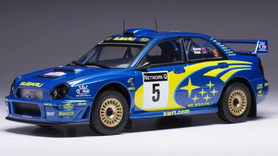 2001 Subaru Impreza S7 WRC Nº5 Burns/Reid Rally Gran Bretaña 1:24 IXO Models 24RAL026A