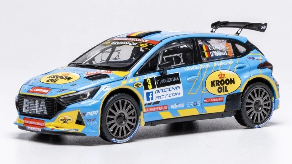 2024 Hyundai i20 N Rally2 Nº3 Cherain/Withers Ganadores del Rally de Spa 1:43 IXO Models IXORAM964.22