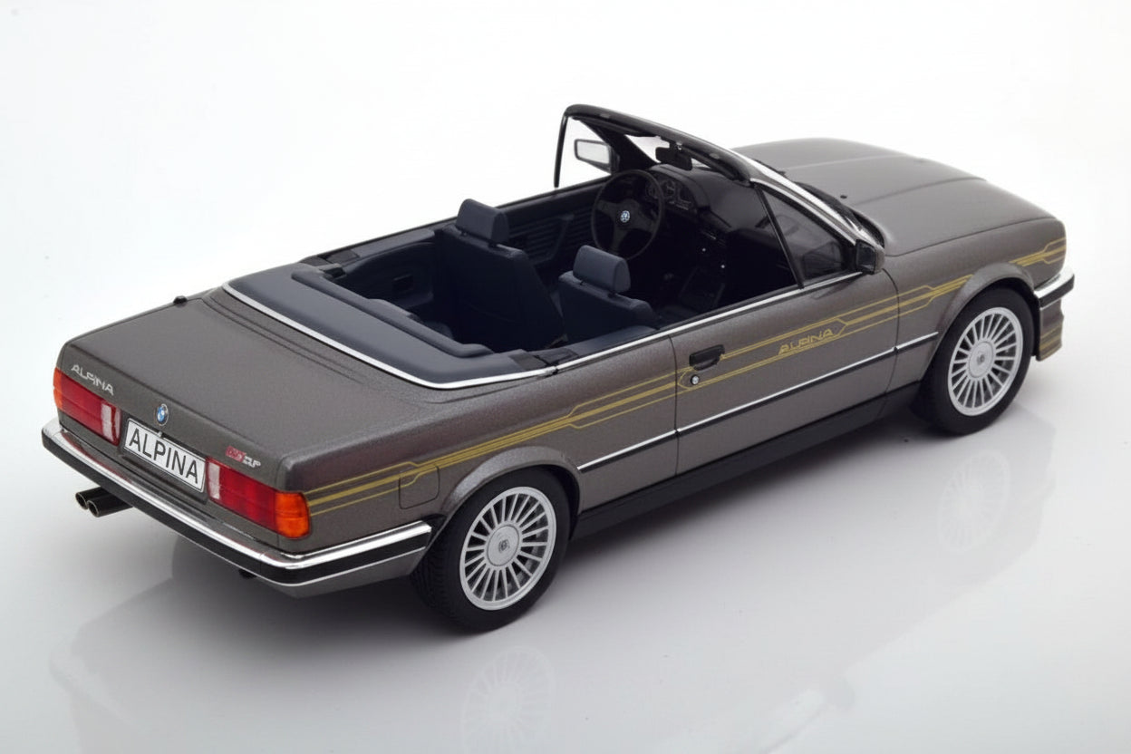 1986 BMW Alpina C2 2.7 E30 Convertible Gris Metalizado 1:18 MC Group 18384