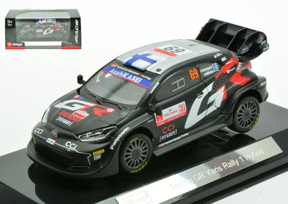 2024 Toyota GR Yaris Rally1 Hybrid Nº69 Rovanperä/Halttunen WRC 1:43 Bburago 18-38324