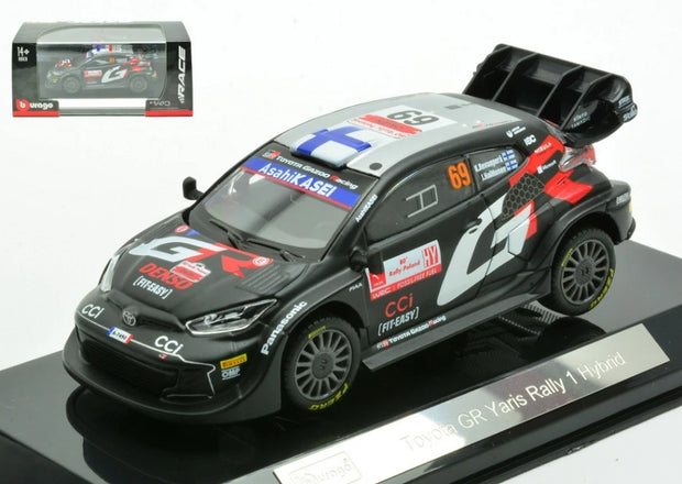 2024 Toyota GR Yaris Rally1 Hybrid Nº69 Rovanperä/Halttunen WRC 1:43 Bburago 18-38324