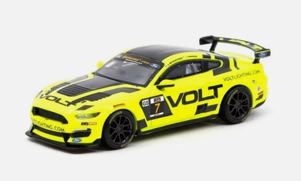 2018 Ford Mustang GT4 Campeonato IMSA Amarillo/Negro 164 Tarmac T64G011IMSA