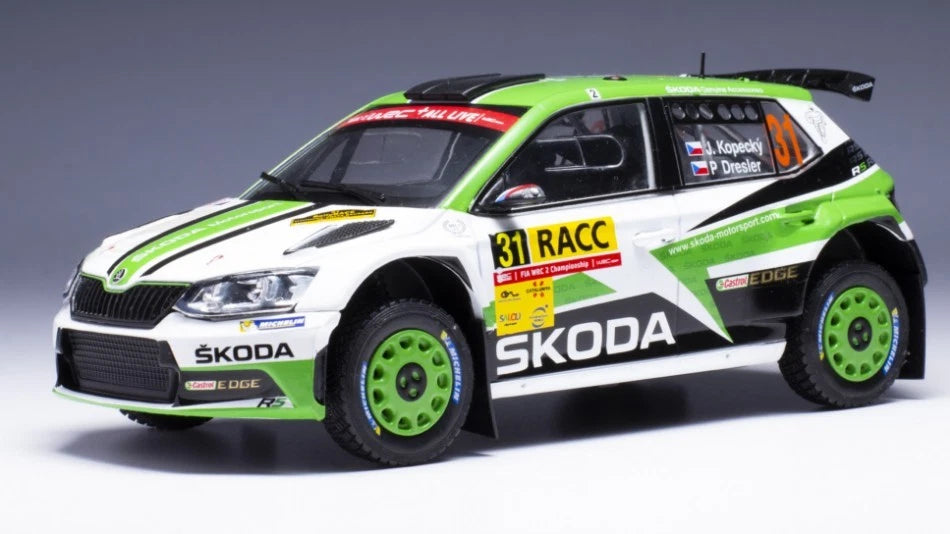 2018 Skoda Fabia R5 Nº31 Kopezky/Dresler Rally Cataluña 1:24 IXO Models 24RAL031A.22