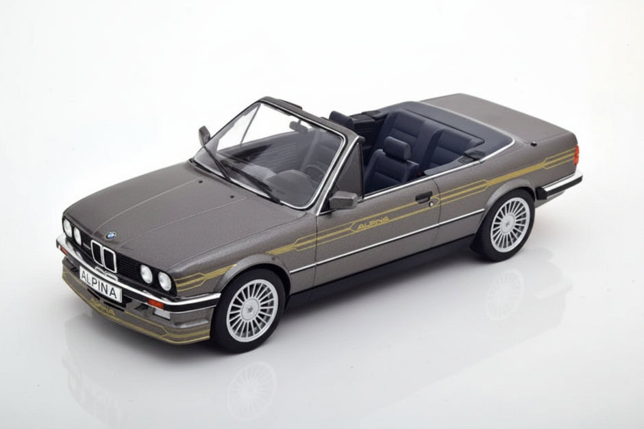 1986 BMW Alpina C2 2.7 E30 Convertible Gris Metalizado 1:18 MC Group 18384