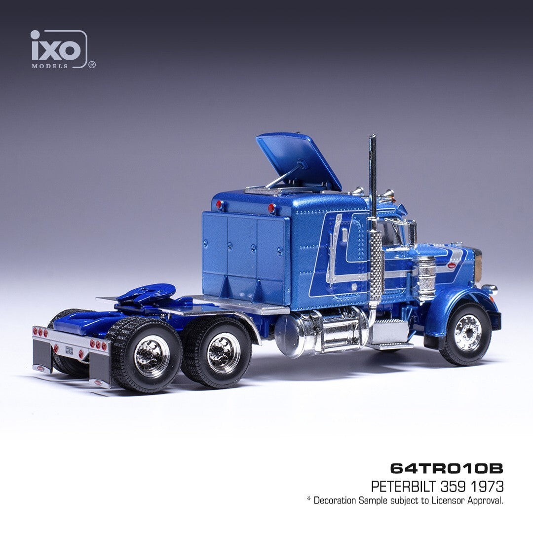 1973 Cabeza Tractora Peterbilt 359 Azul Bitono 164 IXO Models 64TR010B