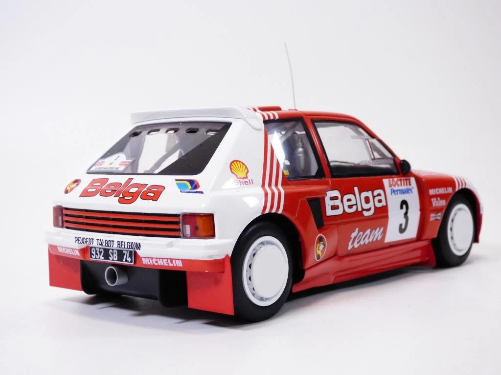1985 Peugeot 205 T16 Nº3 Darniche/Mahe Rally Ypres 1:18 IXO Models 18RMC135.22